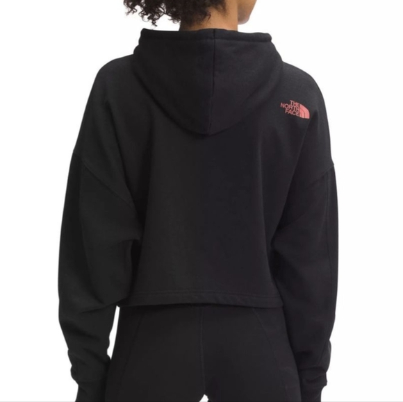 The North Face Women's  Coordinates Logo Crop Hoodie Black size XL - Picture 2 of 8